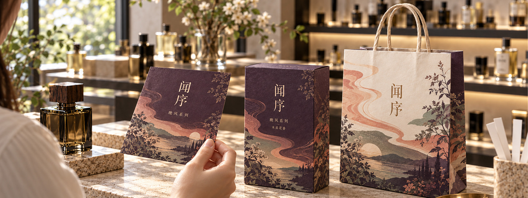 从彩盒上的香型识别走向试香卡上的记忆线索，让试闻过程不只留下模糊的“好闻”。